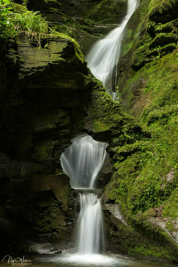 Nature Photograph of the stunning St Nectan's Waterfalls in Cornwall by Nigel Waters Photography