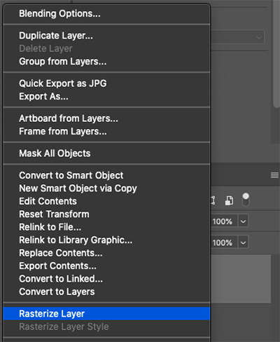 How to Convert Smart Object to Normal Layer Right Click Photoshop